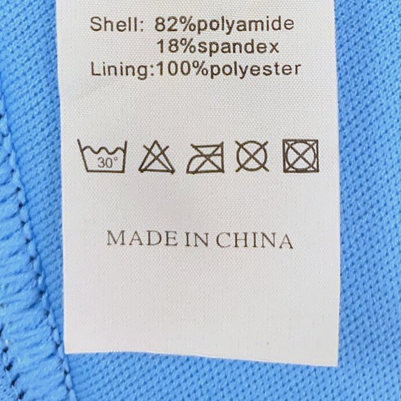 Blue Neo Piped Colorblock Banded Triangle Bikini - Picture 10 of 11